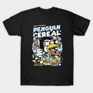 Retro Cartoon Cereal Box // Cereal Penguin // Funny Vintage Breakfast Cereal T-Shirt